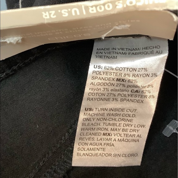 Chico’s fabulously black‎ jeggings size 2 - Picture 3 of 9